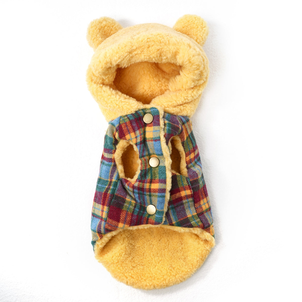 Butter Bear dog vest – product photo 5, kawaii pet apparel by kuwoof