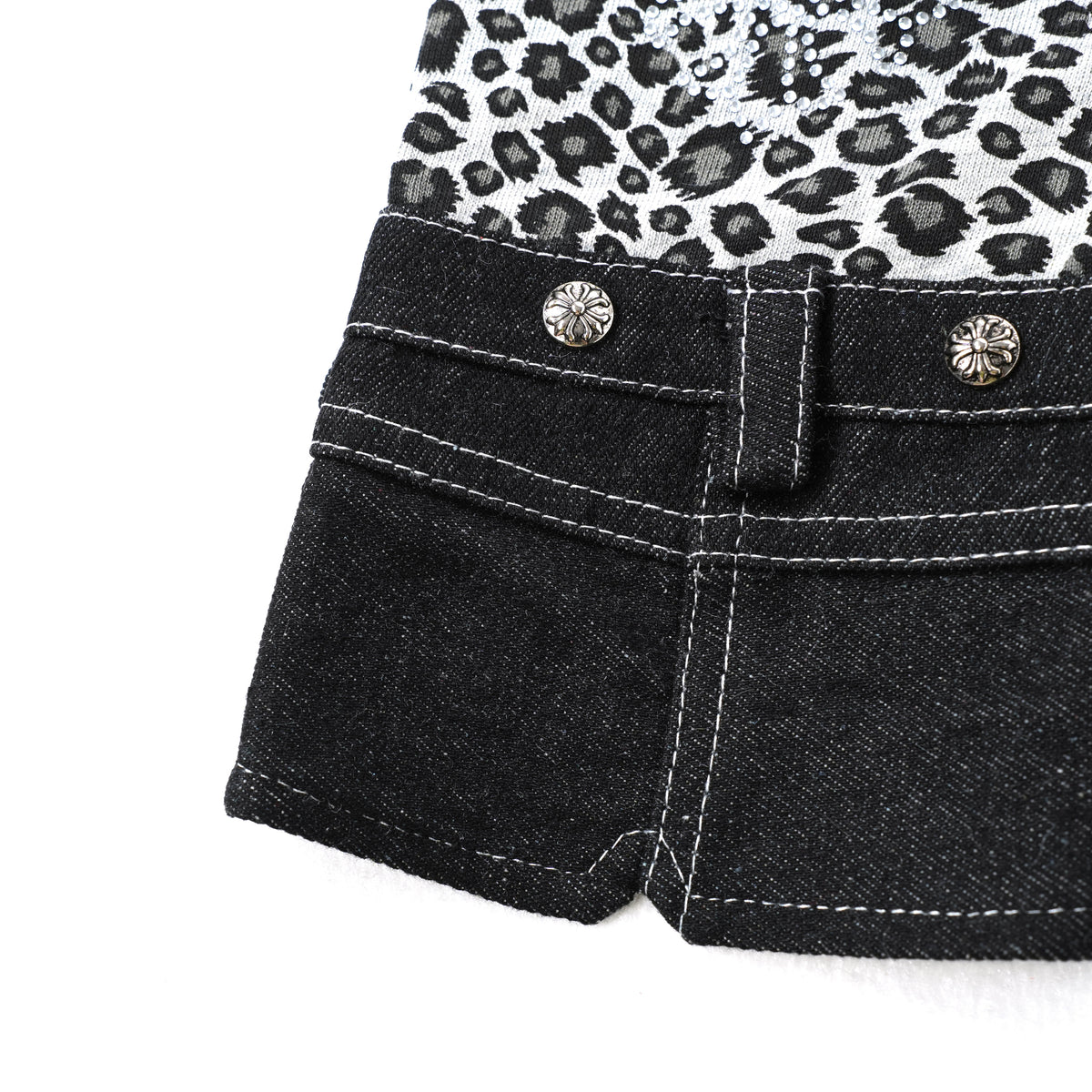 Colorful Denim dog dress – product photo 8, kawaii pet apparel by kuwoof