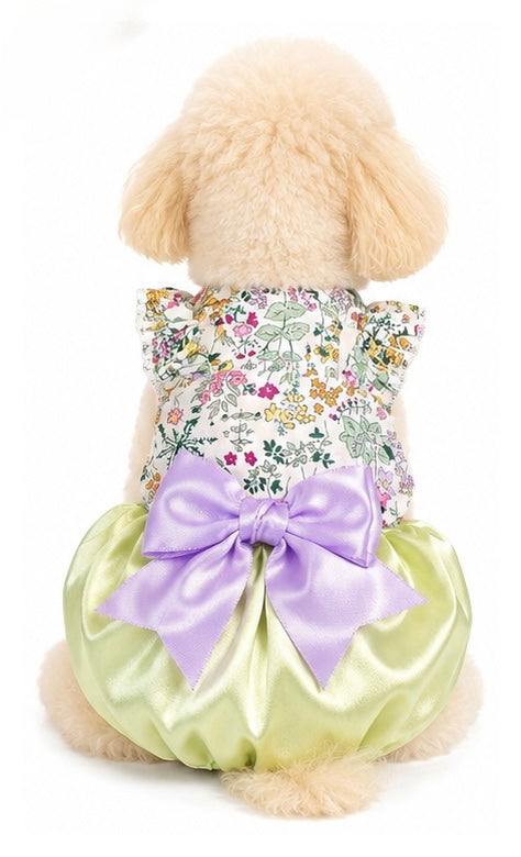 Monet Pumpkin dog dress – product photo 6, kawaii pet apparel by kuwoof