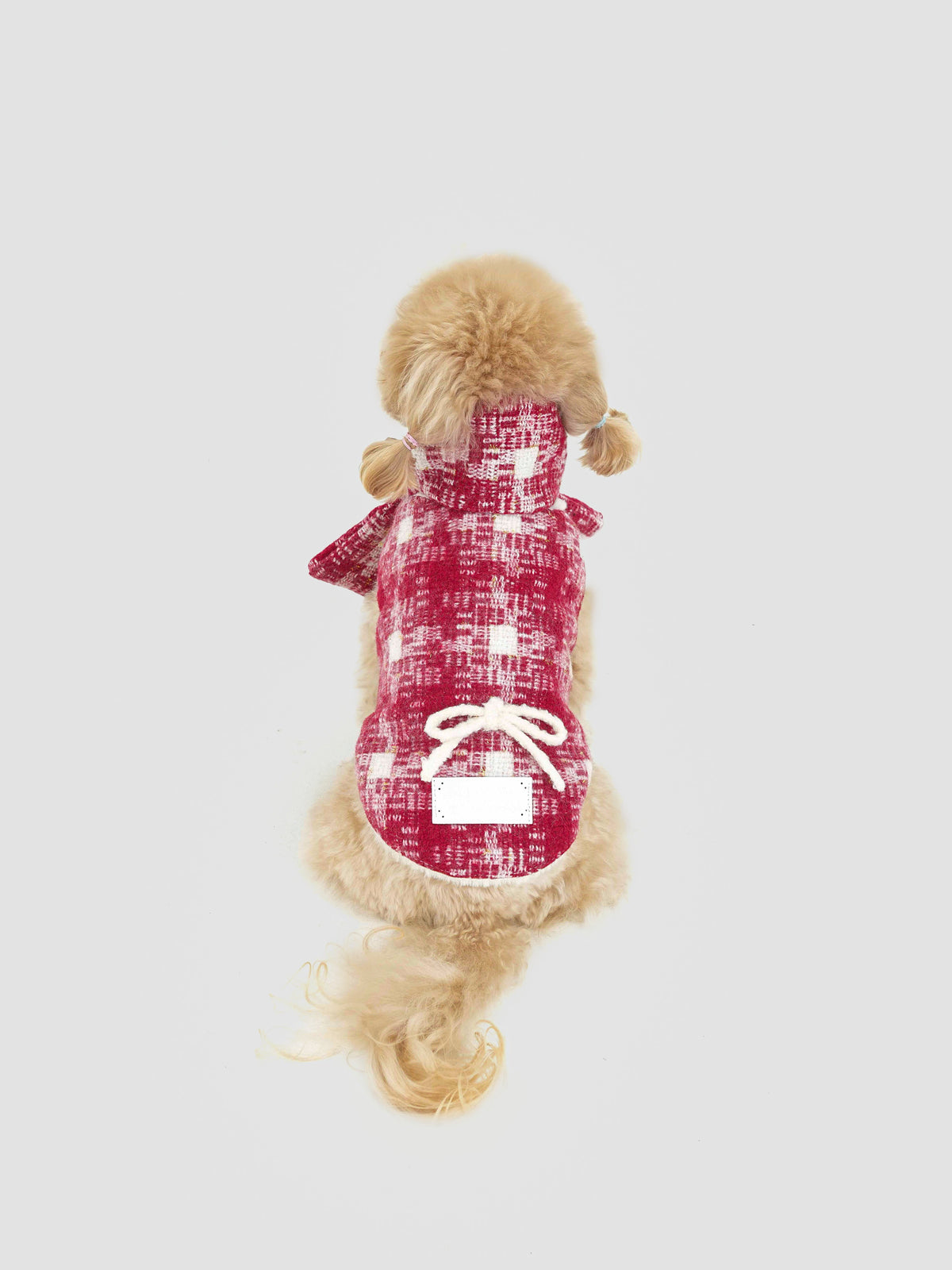 New Day Bow dog coat – product photo 2, kawaii pet apparel by kuwoof
