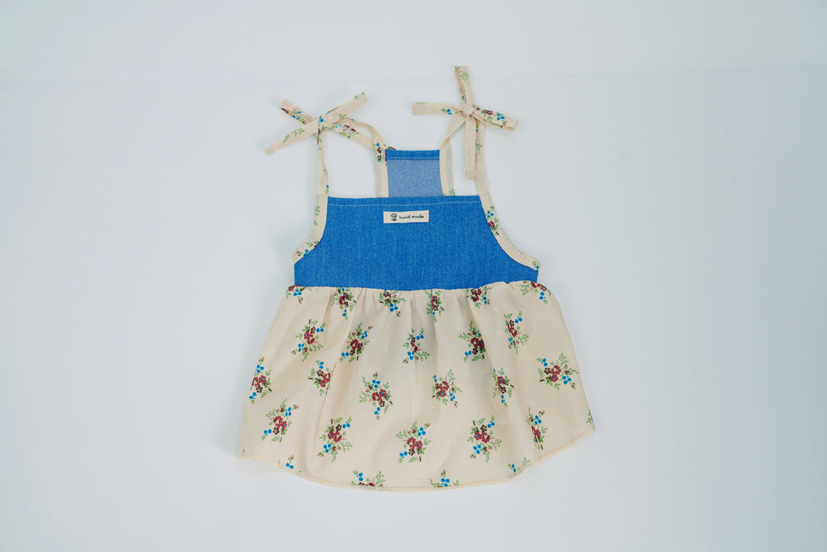 Pasture Blues dog dress – product photo 7, kawaii pet apparel by kuwoof