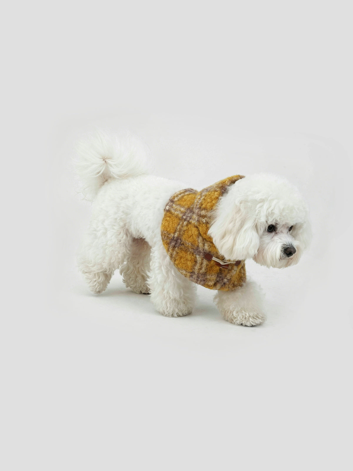 Sunlit Warm Fleece dog bandana vest – product photo 4, kawaii pet apparel by kuwoof