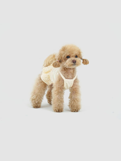 Cream Nebula dog dress – product photo 4, kawaii pet apparel by kuwoof