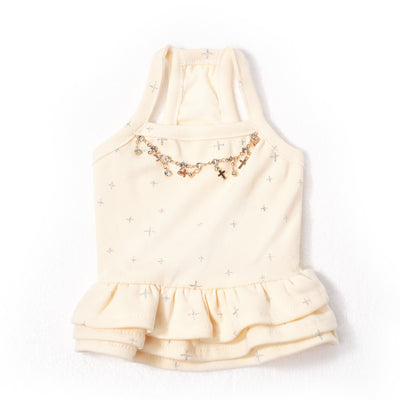 Cream Nebula dog dress – product photo 5, kawaii pet apparel by kuwoof