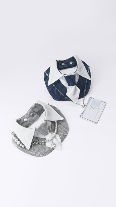 Dapper Pup Tie Bib – product photo 12, kawaii pet apparel by kuwoof