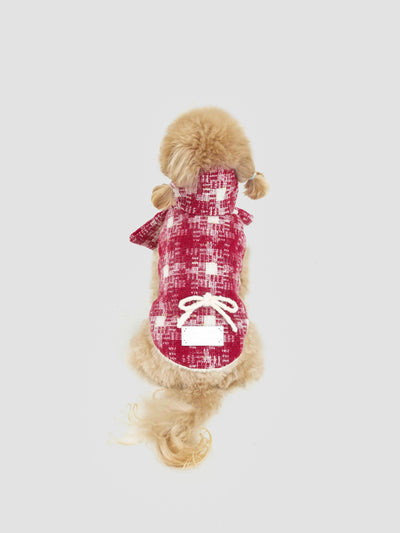 New Day Bow dog coat – product photo 2, kawaii pet apparel by kuwoof