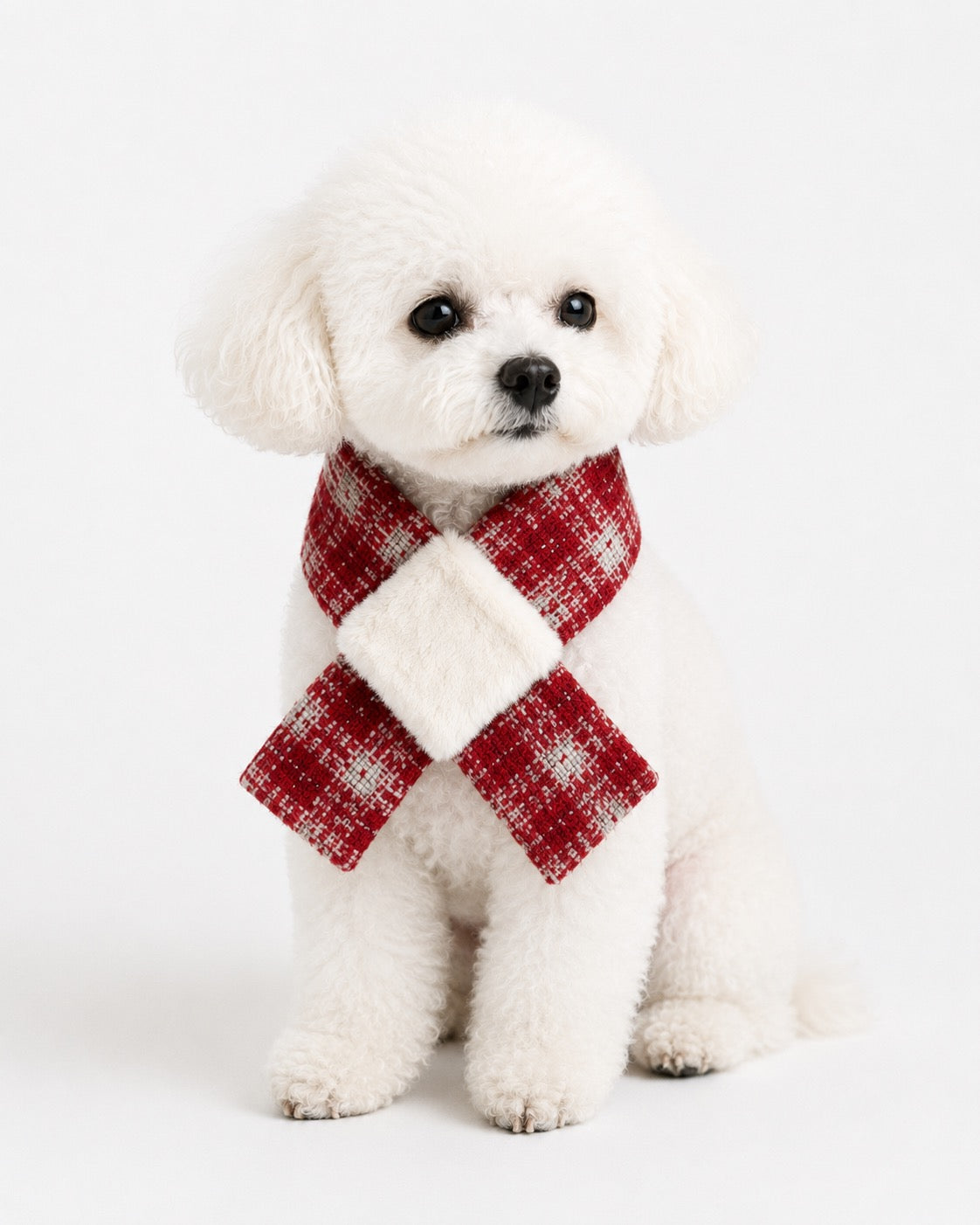 New Day Bow Scarf for dogs – product photo 2, kawaii pet apparel by kuwoof
