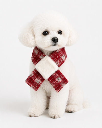 New Day Bow Scarf for dogs – product photo 2, kawaii pet apparel by kuwoof