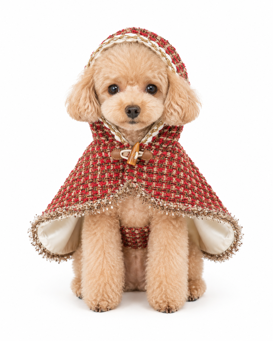 New Year's Christmas Cape for dogs – product photo 4, kawaii pet apparel by kuwoof