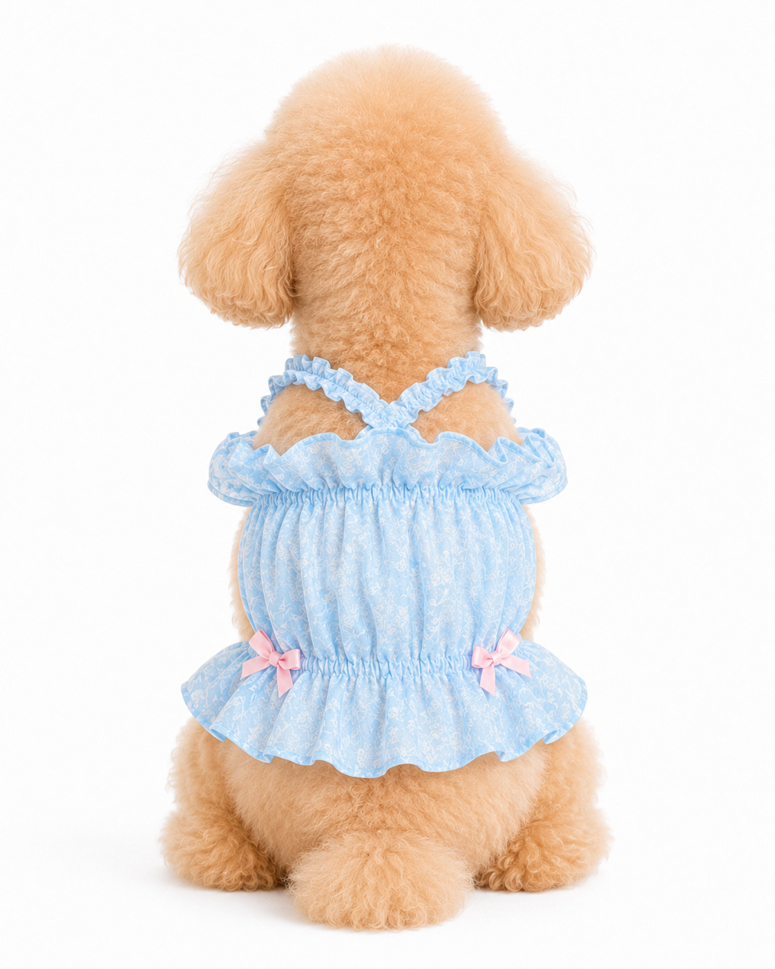 Ocean Bubblegum dog dress – product photo 3, kawaii pet apparel by kuwoof