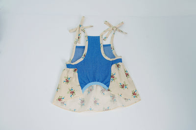 Pasture Blues dog dress – product photo 8, kawaii pet apparel by kuwoof