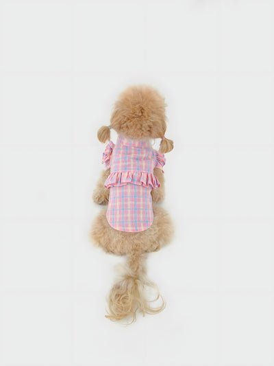 Puffs dog dress – product photo 2, kawaii pet apparel by kuwoof