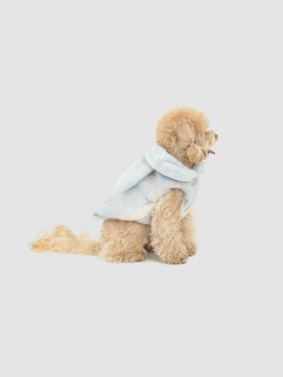 Scarlet Bow dog coat – product photo 13, kawaii pet apparel by kuwoof