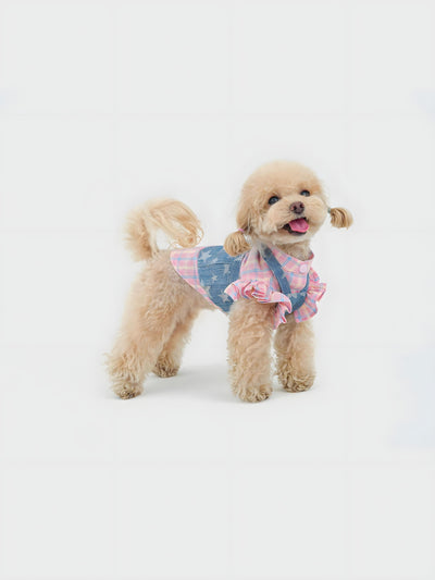 Starlit Cowboy dog shorts set – product photo 3, kawaii pet apparel by kuwoof