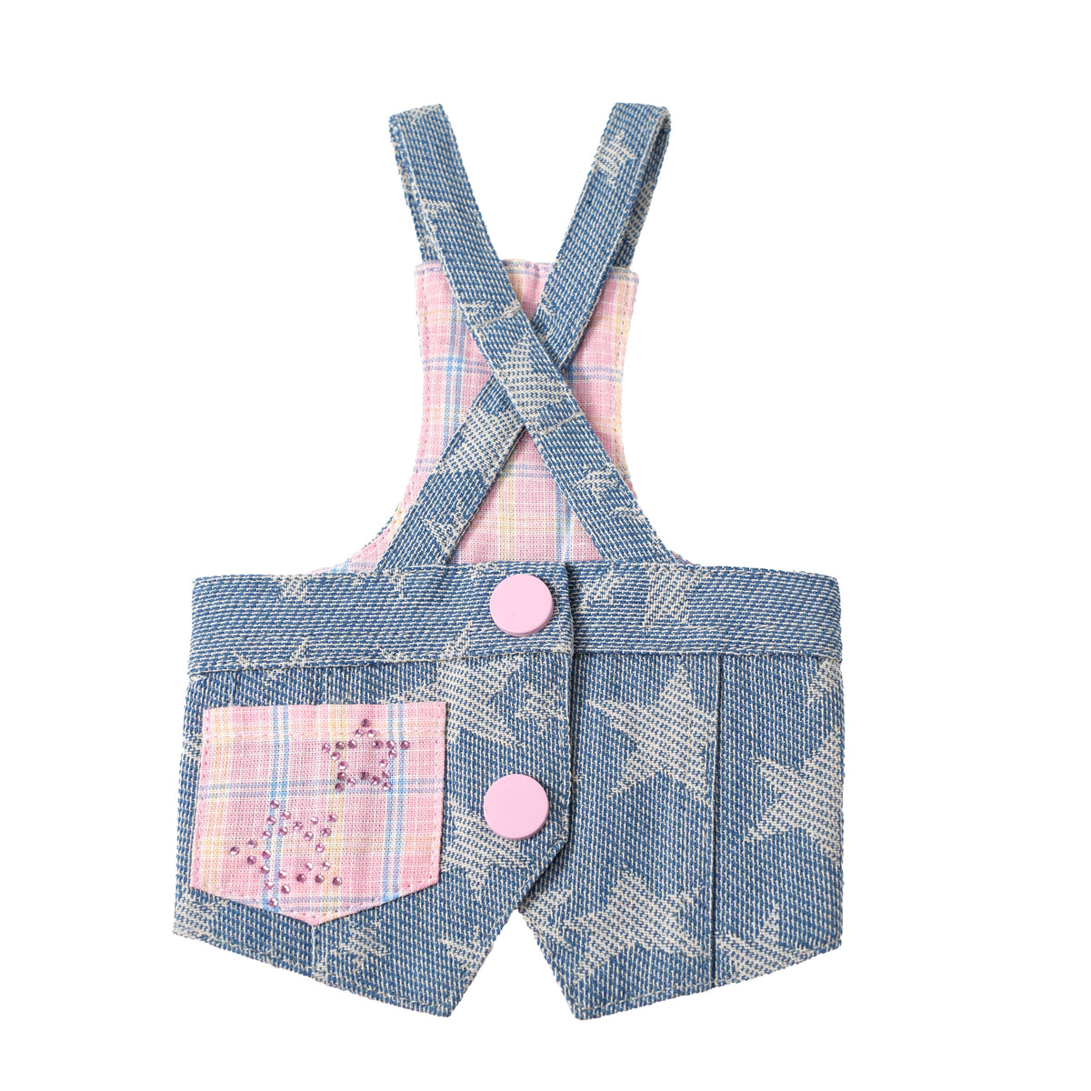 Starlit Cowboy dog shorts set – product photo 5, kawaii pet apparel by kuwoof