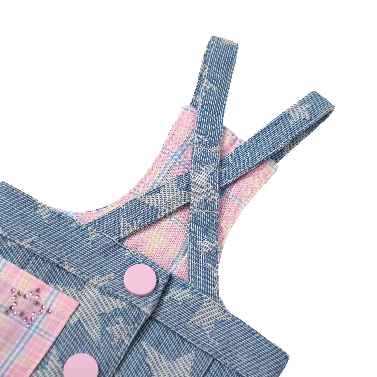 Starlit Cowboy dog shorts set – product photo 7, kawaii pet apparel by kuwoof