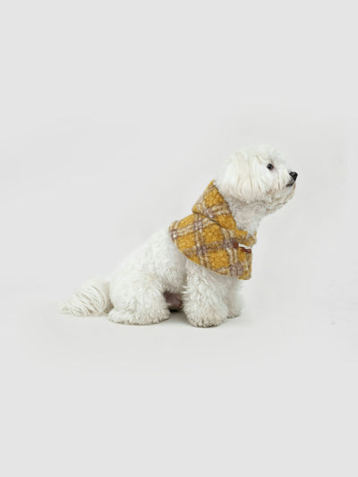 Sunlit Warm Fleece dog bandana vest – product photo 3, kawaii pet apparel by kuwoof