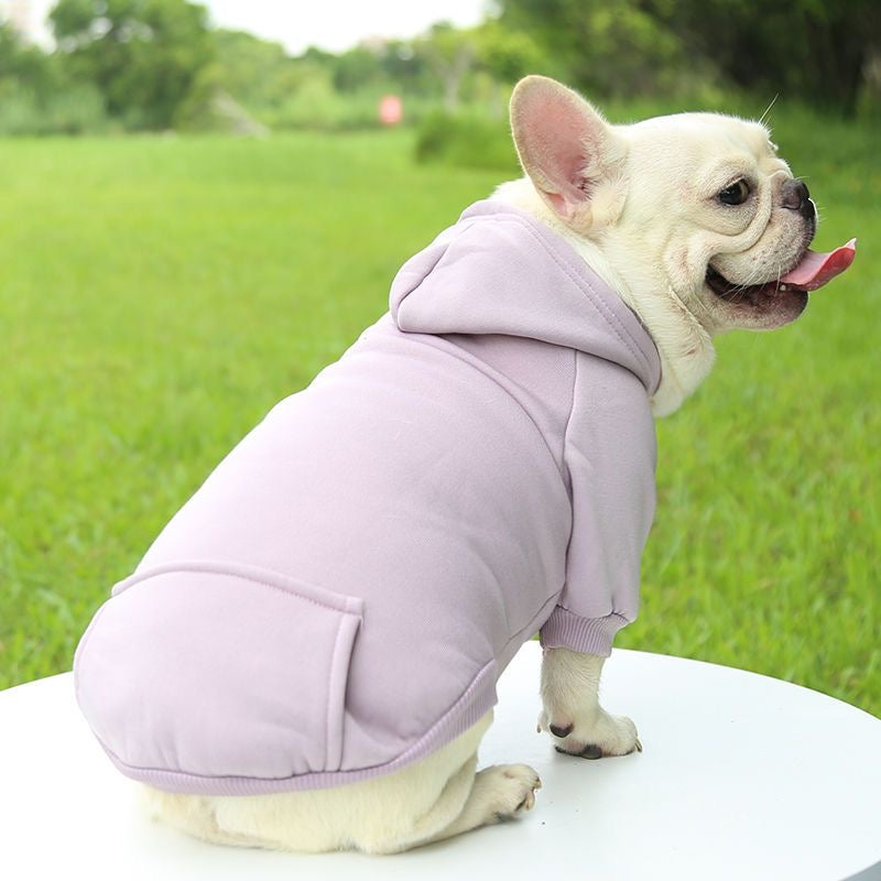 Winter Pullover dog hoodie – product photo 2, kawaii pet apparel by kuwoof